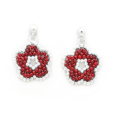 Aretes nomeolvides medianos plata.